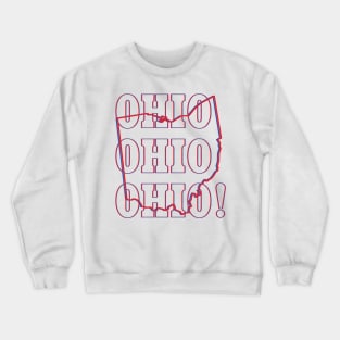 Ohio State Map & Label Crewneck Sweatshirt